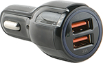 Автомобильное зарядное устройство Red Line Tech 2 USB (модель AC2-30)  Quick Charge 3.0  черный - фото 1