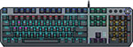 Игровая проводная клавиатура AULA F2066 игровая клавиатура razer v3x со 104 клавишами проводная клавиатура razer chroma rgb usb механическая клавиатура 1000 гц со съемной подставкой для запястий