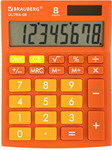 Калькулятор настольный Brauberg ULTRA-08-RG ОРАНЖЕВЫЙ, 250511 калькулятор настольный brauberg ultra 08 rg оранжевый 250511