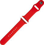 Ремешок силиконовый Red Line для Apple Watch – 38/40 mm (S3/S4/S5/SE/S6), красный ремешок силиконовый mb для apple watch 38 40 mm s3 s4 s5 se s6 грейпфрут ут000027897