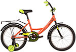 Велосипед Novatrack 18 VECTOR оранжевый защита А-тип тормоз нож. крылья и багажник черн. 183VECTOR.OR22 велосипед novatrack 20 складной tg20 оранжевый 140923 20ftg201 or20