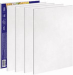Холсты на картоне Brauberg ART CLASSIC, комплект 5 шт. (18х24 см), 280 г/м2, грунт, 100% хлопок (880344) холст акварельный на картоне pinax 30x40 см