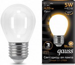 Лампа GAUSS LED Filament Шар OPAL E27 5W 420lm 2700K 105202105 Упаковка 10шт - фото 1