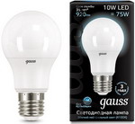 

Лампа GAUSS LED A60 10W E27 920lm 4100K 102502210 Упаковка 10шт