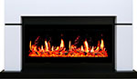 фото Каминокомлект royal flame lindos с очагом 5d v-art 40, белый с черным