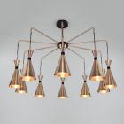 

Люстра подвесная Bogates Glustin 316/10, латунь/черный