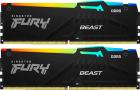 Оперативная память Kingston DDR5 32GB (2x16GB), 6800MHz FURY Beast RGB XMP (KF568C34BBAK2-32)