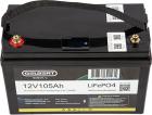

Литиевый тяговый аккумулятор Gelbert LiFePO4, 12V/105Ah/100А/1260Wh (6-EVF-100) Bluetooth, Черный