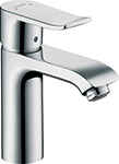 фото Смеситель для раковины 110 мм hansgrohe metris со сливным гарнитуром 5 л/мин 31 080 000