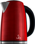 Чайник электрический LEX LX 30021-2 стальной (красный) парковочный столбик стальной 5 7x75 см на площадке серебристо красный