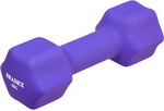 Гантель Bradex 4 кг, фиолетовая SF 0544 гантель обрезиненная bradex серая 5 кг sf 0538