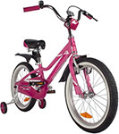 Велосипед Novatrack 18'' NOVARA алюм., розовый, 185ANOVARA.PN22 lixada мужчины велоспорт белье геля 3d набивочного велосипед велосипедов брюки шорты