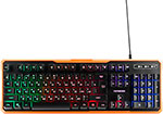 Клавиатура игровая Гарнизон GK-320G, подсветка, USB клавиатура гарнизон gk 350l rainbow usb