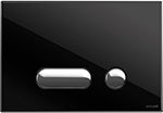 Кнопка  Cersanit INTERA для LINK PRO/VECTOR/LINK/HI-TEC стекло черный P-BU-INT/Blg/Gl