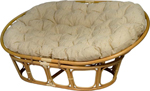 фото Диван rattandesign mamasun ми с подушкой mi-006 цвет коньяк