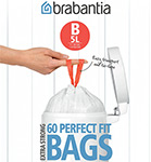 

Мешки для мусорных ведер Brabantia 5л 60шт 348969
