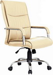 Кресло Brabix ''Space EX-508'', экокожа, хром, бежевое, 531165 кресло офисное brabix heavy duty hd 001 экокожа 531015