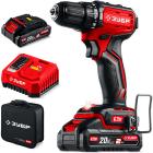 Дрель-шуруповерт бесщеточная Зубр 20 В 45 Нм 2 АКБ LMS 2 Ач сумка ДБ-45-22 11810₽