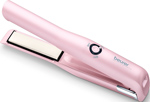 Выпрямитель для волос Beurer HS20 45Вт (макс.темп.:200С), розовый щипцы rowenta cf3345 36вт макс темп 200с покрытие керамическое