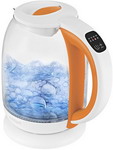 Чайник электрический Kitfort KT-6140-4 бело-оранжевый увлажнитель воздуха kitfort кт 2887 2 бело оранжевый