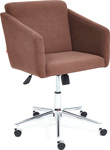 Кресло Tetchair MILAN хром, флок , коричневый, 6 (13945)