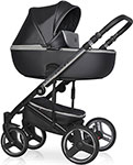 

Коляска детская 2 в 1 Riko OZON Premium (2 в 1) (RIKO BASIC) 32 чёрный-серебристый