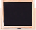 Доска двустороняя для мела и маркеров Пифагор 35х41 см, настольная подставка, черная/белая (236888) доска для мела магнитная brauberg 100х150 см зеленая деревянная окрашенная рамка 236894