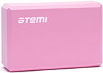 Блок для йоги Atemi AYB01P 225х145х75, розовый колесо для йоги atemi 32 см ayw01