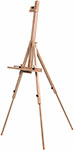 Мольберт полевой - тренога Brauberg ART, бук, с полкой, высота 80-192 см, высота холста 112 см (192262) мольберт телескопический тренога из нержавейки