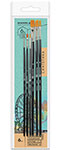 Кисти художественные Brauberg ART CLASSIC, набор 6 шт., синтетика (200959) карандаши чернографитные художественные brauberg art premiere набор 12 штук в пенале 4h 8b 181895