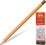 Карандаш чернографитный 3B Koh-I-Noor 1500, комплект 12 штук (880473) карандаш чернографитный koh i noor 1500 b