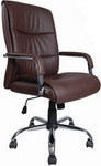 Кресло Brabix ''Space EX-508'', экокожа, хром, коричневое, 531164 кресло офисное brabix heavy duty hd 001 экокожа 531015