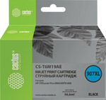 Картридж струйный Cactus для HP OfficeJet Pro 6950/6960/6970, черный (CS-T6M19AE) картридж струйный cactus 903xl cs t6m11ae желтый 825стр для hp ojp 6950 6960 6970