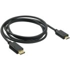 фото Кабель аудио-видео buro v. 1.2 displayport (m)/hdmi (m) 2м. позолоч.конт. черный (bhp dpp_hdmi-2)