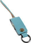 Кабель-брелок mObility USB – Type-C, 25 см, голубой