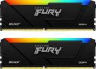 Оперативная память Kingston DDR4 64GB (2x32GB) 3600Mhz FURY Beast Black RGB (KF436C18BB2AK2/64)