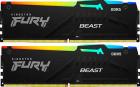 

Оперативная память Kingston DDR5 64GB (2x32GB) 4800MHz FURY Beast Black RGB (KF548C38BBAK2-64)