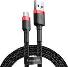 

Кабель Baseus USB-A- -C CL, 2A, 2m, черно-красный (CATKLF-C91)