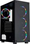 Компьютерный корпус 1STPLAYER FIRE DANCING V3-B (V3-B-BK-4FS1)