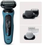 

Электробритва Braun S5 52-A1650s, синий/черный, насадки для тела/триммер для бороды, тип 5762