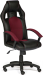 фото Кресло tetchair driver (кож/зам/ткань черный/бордо 36-6/13)
