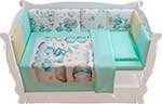 

Комплект в кроватку Amarobaby Magical Dreams голубой 17 предметов AB213017MD/19