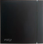 Вытяжной вентилятор Soler & Palau Silent-100 CZ MATT Black Design 4C, матовый черный вытяжной вентилятор soler