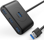 Разветвитель USB Ugreen 4 х USB 3.0, 1 м, черный (20291)
