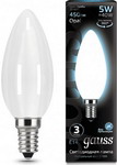 

Лампа GAUSS LED Filament Свеча OPAL E14 5W 450lm 4100К 103201205 Упаковка 10шт