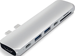 USB-хаб  Satechi Aluminum Pro Hub для Macbook Pro (USB-C), серебристый (ST-CMBPS)