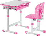 Комплект парта + стул трансформеры FunDesk Piccolino III Pink, 221982