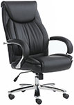 Кресло Brabix PREMIUM ''Advance EX-575'', хром, экокожа, черное, 531825 кресло brabix gt carbon gm 120 две подушки экокожа черное синее 531930