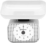 Кухонные весы Sakura SA-6016W, 10 кг, механические, белые часы настенные кварцевые 30 см круглые пластик белые y6 10677