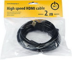 фото Кабель bion hdmi v2.0, 19m/19m, 3d, 4k uhd, 2 м (bn-hdmi2mm-2m)